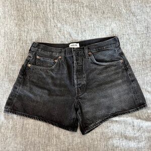 AGOLDE Parker Long Shorts (Black)
